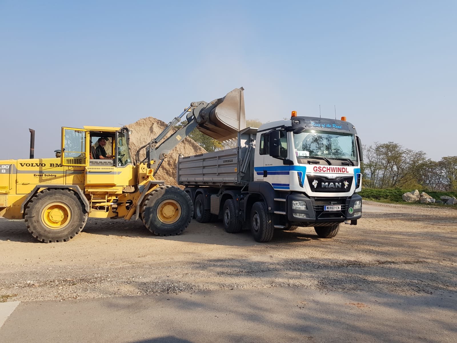 Baggerarbeiten von der Gschwindl Karl Transport GesmbH